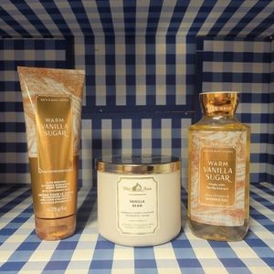 Vanilla scented gift set. Bath & Body Works.